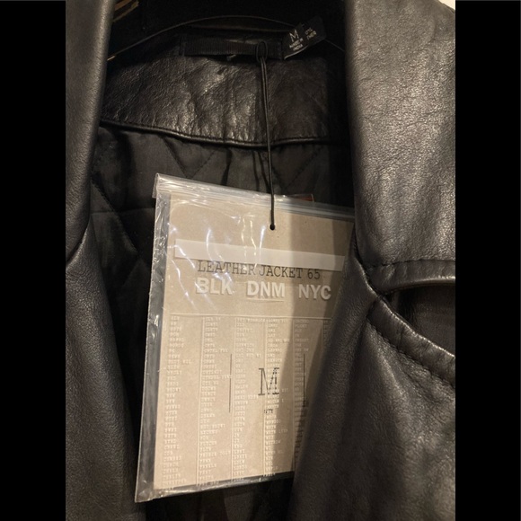 BLK DNM Leather biker Jacket No.65. Size Medium. BNWT - Picture 4 of 15